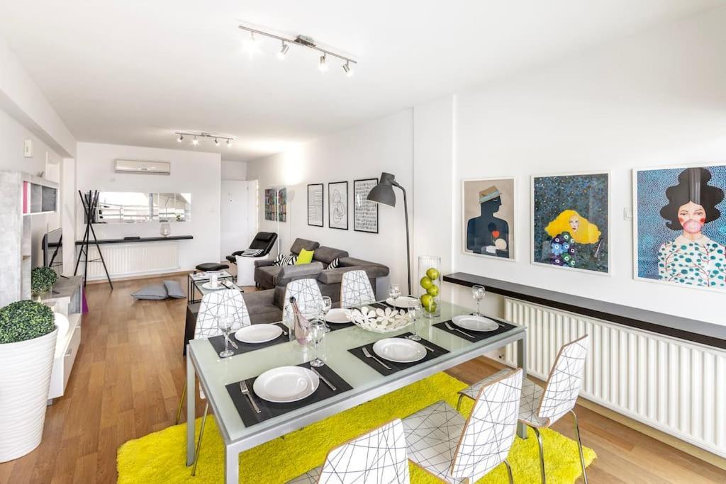 Luxurious Bright & Stylish 2Br With Office In Nicosia公寓 外观 照片